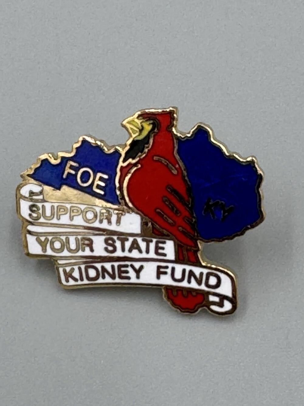 FOE Support Your State‎ Kidney Fund Lapel Pin